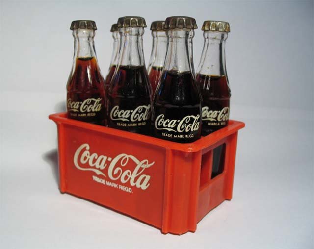 antigas Mini Garrafinhas da Coca-Cola